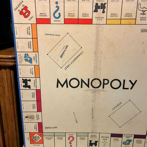 Vintage 1946 Monopoly Game Complete Wooden Pieces Board - Picture 4 of 10